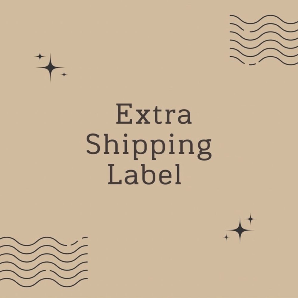 LIVE SHOW Extra shipping label
